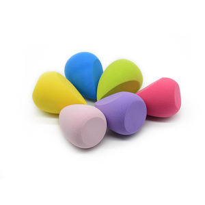 Azqsd — éponge de <span class=keywords><strong>maquillage</strong></span> en microfibre, <span class=keywords><strong>lot</strong></span> de couleurs, douces, en forme de goutte d'eau, outils de cosmétique, mixeur, avec Logo personnalisé - Product Image 3