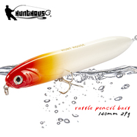 Vente en gros directe usine – Leurre de pêche flottant (Topwater) type crayon 140mm 29g pour eau salée et eau douce – Leurre Wobblers pour eau salée