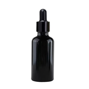 Botella cuentagotas de vidrio negro mate de 30 ml con pipeta - Product Image 3