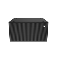 Subwoofer double 18 pouces à longue portée 1800W AES 38Hz-250Hz, sensibilité 102dB, haut-parleur basse fréquence pour installation fixe sur scène