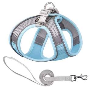 Tali Jalan Anjing Kucing dengan <span class=keywords><strong>Harness</strong></span> Rompi - Desain Bernapas & Reflektif - Product Image 5