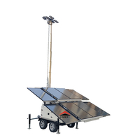 Trailer Kamera Keamanan Surya Multifungsi, Trailer CCTV Surya Besar untuk Pemantauan Tempat Parkir