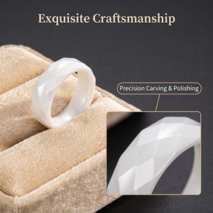 Componente de Montaje para Joyería Inteligente: Carcasa de Anillo de Cerámica Cóncava Luminosa de 8mm para Incrustaciones que Brillan en la Oscuridad, Venta al por Mayor - Product Image 4