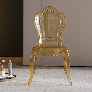 Chaise en cristal transparent acrylique <span class=keywords><strong>de</strong></span> style européen Chaise d'hôtel <span class=keywords><strong>de</strong></span> salle <span class=keywords><strong>de</strong></span> banquet <span class=keywords><strong>de</strong></span> mariage créative Chaise <span class=keywords><strong>de</strong></span> princesse populaire sur Internet - Product Image 2