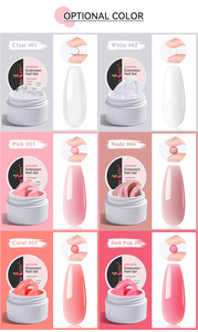 Neissry Nuovo Arrivo Gel Modellante Bianco Fai-da-te OEM Private Label Gel per Intaglio Non Appiccicoso Campione Gratuito Gel 3D Senza Residui per Intaglio Unghie - Product Image 5