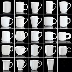 Mug à thé et à café en porcelaine de Noël personnalisé avec logo, 11 oz et 15 oz, design classique, blanc, sublimation, tasse en céramique vierge avec logo - Product Image 6
