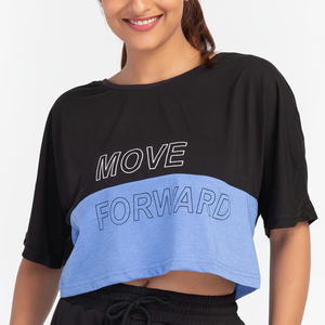 เสื้อยืดเอวลอยสำหรับผู้หญิงสไตล์หรูหราลดกระหน่ำผ้าคอตตอน100% แห้งเร็วระบายอากาศได้ดีปรับแต่งขนาดและสีได้สำหรับฤดูร้อน - Product Image 1
