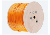 Câble Ethernet Cat7 SSTP 4 paires 8 conducteurs en cuivre pur 305m gaine PVC orange 23AWG Câble réseau LAN Cat 7 pour la communication