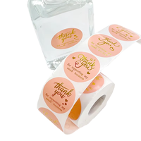 Rouleau d'autocollant personnalisé imprimé de logo en plastique imperméable papier synthétique adhésif vinyle PVC rond autocollant de logo de marque
