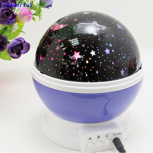 USB Universale di Rotazione del <span class=keywords><strong>Cielo</strong></span> della Stella 3D Proiettore di Luce di Notte Lampada USB Ha Condotto La Luce - Product Image 6