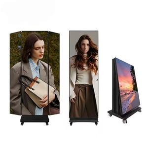 High Quality Indoor Digital 1280*1920mm Seamless Standee Mobile Three Fold P2. 5 P 1.25 Pantallas Led Tri Fold <b>Poster</b> Display - Product Image 2