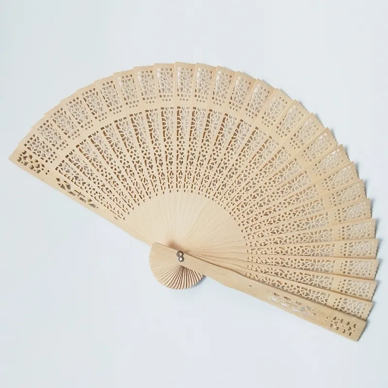 2022 Wholesale Wedding Souvenir Sandal Handheld Fan Custom Wooden Hand Fan