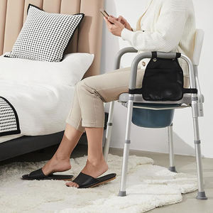 Asiento elevado para inodoro, silla de ducha con inodoro móvil para ancianos, silla de inodoro de alta resistencia, silla médica - Product Image 4