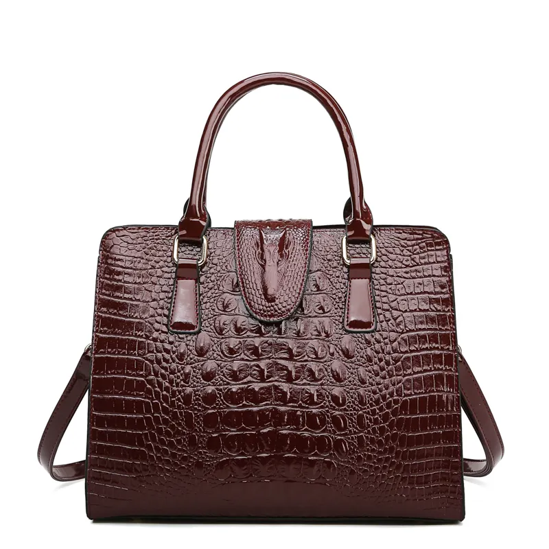 2020 Fashion Trendy PU Leather Luxury Female Designer Handbags Famous Brand Crocodile Handbag for Women