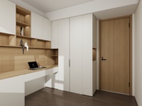 Armoire de chambre à coucher de luxe en bois, meuble de rangement modulaire personnalisé, ensemble de rangement en bois