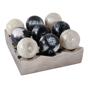 Set da gioco decorativo da tavolo in metallo e marmo, 3 pollici, decorazione moderna per casa, ufficio, camera da letto, soggiorno. - Product Image 2