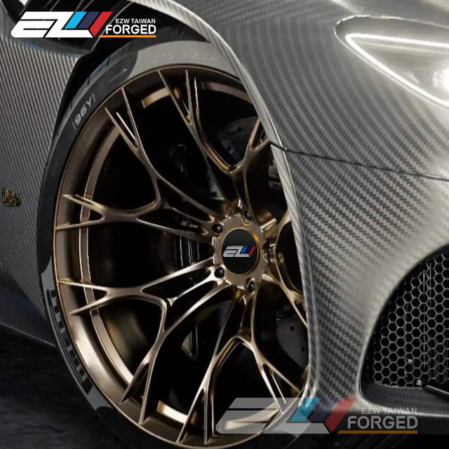 Custom 5x120 5x112 5x114.3 Alloy Forged Wheels Black Multi Spoke Sports Car Rims for BYD BMW Audi Honda Toyota Porsche Benz