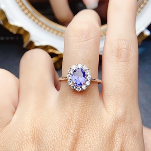 Bán buôn Tanzanite đá quý vòng trong 925 sterling Silver-Tùy chỉnh thiết kế cho phụ nữ, số lượng lớn Nhà cung cấp - Product Image 3