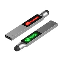 Logo d'éclairage de lecteur flash de logo mené par laser de clé USB avec le pavé tactile