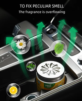 Ventes en gros mondiales de Sameili Gel Rafraîchisseur d'air Nouveau parfum de voiture Parfum en gel métallique solide Rafraîchisseur d'air intérieur de voiture