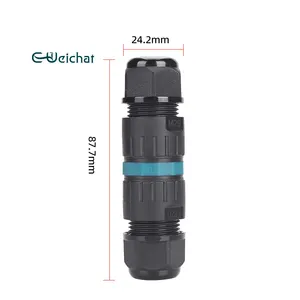 2024 E-Weichat Led Connector Ip68 Waterdichte Connector Schroefloze Connector Stekker En Stopcontact Snel Aansluiten Waterdicht