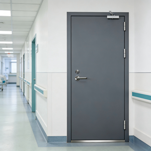 Puerta Cortafuego de Acero con Pintura al Agua, Diseño Personalizado, Garantía de 2 Años, Precio de Fábrica, Marca <span class=keywords><strong>Binbin</strong></span>, para Escuelas, Centros Comerciales y Pasillos - Product Image 2
