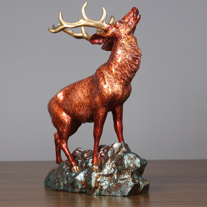 Escultura de ciervo Yoyo de Copper World, adorno artístico hecho a mano para decoración del hogar y la oficina, regalo - Product Image 2