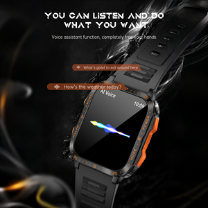 वाटरप्रूफ यूव फ्लैलाइट आउटडोर खेल स्मार्ट घड़ी पुरुषों v79 पहनने योग्य उपकरण इंटेलेigente aac Bt कॉल 3tam सही डाइविंग स्तर कलाई - Product Image 4