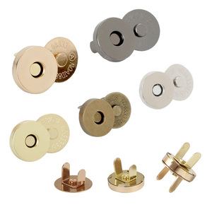 Nhà Máy Bán Buôn Ví Phần Cứng Nút Từ Snap Túi Xách Nút Túi Magnet14mm 18Mm Nam Châm Snaps Từ Khóa Nút - Product Image 1