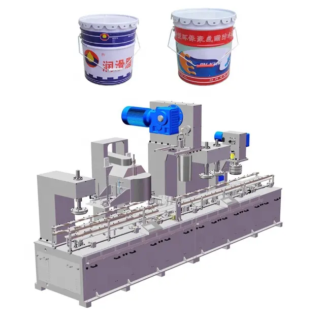 Automatic 1-5L paint tin can making machine production line