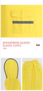 Imperméable XXL pour adultes pour hommes Veste de <span class=keywords><strong>trench</strong></span> longue en polyester durable Imperméable Imperméable Matériau EVA - Product Image 6