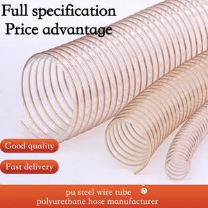 Factory Outlet Durable Flexible Clear PU Colección de extracción de polvo Carpintería Vacío Alambre de acero <span class=keywords><strong>Manguera</strong></span> de plástico Colector de polvo - Product Image 2