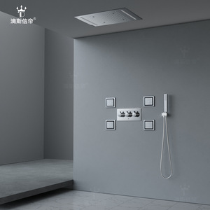 500x360mm LED Canopy <b>Shower</b> Set Wall-Mounted Ceiling-Mounted Concealed Installation <b>for</b> Bathroom Vanity <b>Lighting</b> - Product Image 5