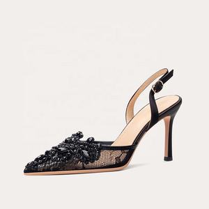 फैशन लक्जरी ग्रीष्मकालीन स्टिलेटो हील्स सफेद उच्च हील्स महिलाओं के लिए जूते फीमे 2024 - Product Image 1