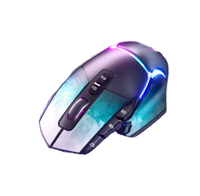 PCTENK souris de jeu sans fil souris d'ordinateur portable Gamer ergonomique et silencieuse avec 10 boutons de clic silencieux 5 DPI réglables Plug Play pour pc