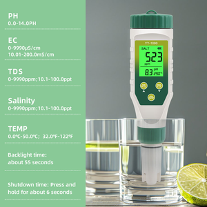 Stylo testeur de qualité de l'<span class=keywords><strong>eau</strong></span> 5-en-1, mètre <span class=keywords><strong>PH</strong></span>/TDS/EC/SALT/TEMP pour l'<span class=keywords><strong>eau</strong></span> potable, l'aquarium, l'hydroponie, la piscine, le laboratoire - Product Image 5