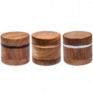 Walnut <b>Herb</b> <b>Grinder</b> 4-layer Wooden Smoking <b>Grinder</b> Custom Logo - Product Image 2