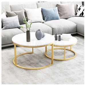 Pied de table en laiton antique pour meubles de salon de style campagnard, tables <span class=keywords><strong>gigogne</strong></span> basses dorées, tables <span class=keywords><strong>gigogne</strong></span> en métal et verre, mesa centro, entrée - Product Image 1