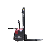 Gerbeur électrique RELILIFT CDD15 de 1,5 tonne avec déplaceur latéral hydraulique, batterie au plomb-acide, pneus en polyuréthane |   Hauteur de fourche 85 mm