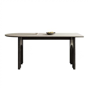 Sang Trọng Tro Gỗ Hộ Gia Đình Rắn Gỗ Bàn Ăn Và Ghế Đặt Bắc Âu Đá Tấm Rắn Phòng Ăn Bàn Và Ghế - Product Image 6