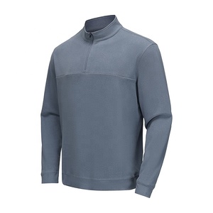 Bán buôn Đồng bằng màu sắc nhà sản xuất chuyên nghiệp đứng cổ áo đường phố tay áo lông cừu hiệu suất ngoài trời quý Zip - Product Image 1