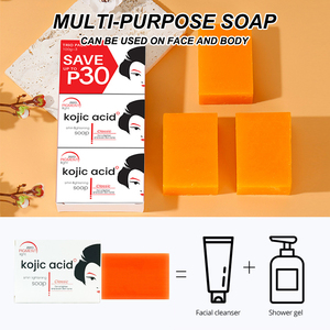 3 Pcs Kojic Xà Phòng 7 Ngày Làm Trắng Da Kojic Axit Xà Phòng Bán Buôn Sáng Da Tối Kojic Axit Xà Phòng Với Hộp - Product Image 2