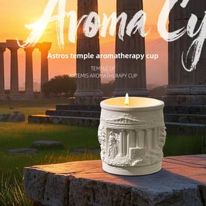 डूमो डाई रेसिन मोल्ड्स मंदिर की राहत गोल कप स्टोरेज सिलीकोन मोल्ड्स सीमेंट सुगंधित मोमबत्तियों की जिप्सम कप और उपकरण - Product Image 2