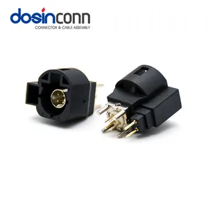 Mini connettore Fakra HSD 4 + 2 P colore nero per montaggio a pannello PCB per Antenna GSM autoradio Video