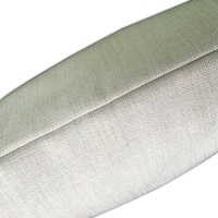 Housse de coussin pour livres, taie d'oreiller en lin blanc, tissu simple en toile de jute, accessoire pour Sublimation personnalisée, 26x16