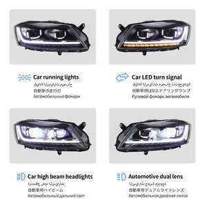Gruppo Faro Adatto per Magotan B7 Modelli 12-16, Modificato con Lente per Fari allo Xeno e Luce Diurna a LED a Scorrimento - Product Image 3