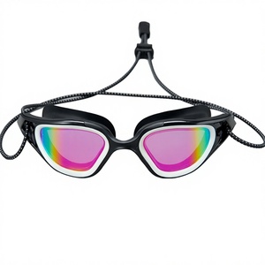 Lunettes de natation unisexes pour adultes Yl800 de style corde, avec lentilles polarisées en PC électro-plaquées, HD, étanches et anti-buée - Product Image 1
