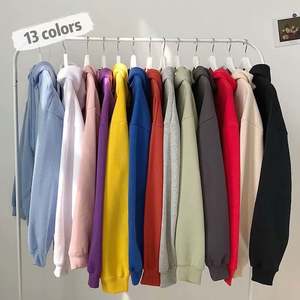 เสื้อฮู้ดดี้สีพื้นสำหรับผู้หญิง คอลเลคชั่นฤดูใบไม้ร่วง/ฤดูหนาว ปี 2026 บุขนแกะอุ่นสไตล์เกาหลี ทรงหลวม ผ้ากำมะหยี่หนานุ่ม ซิปหน้า - Product Image 4