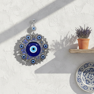 23x17cm Ornement mural en métal Evil Eye - Product Image 2