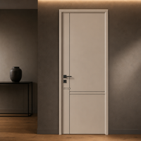 Porte intérieure en MDF mélaminé préfini pour supermarché, hôpital, atelier – Structure simple pour une installation rapide sur site